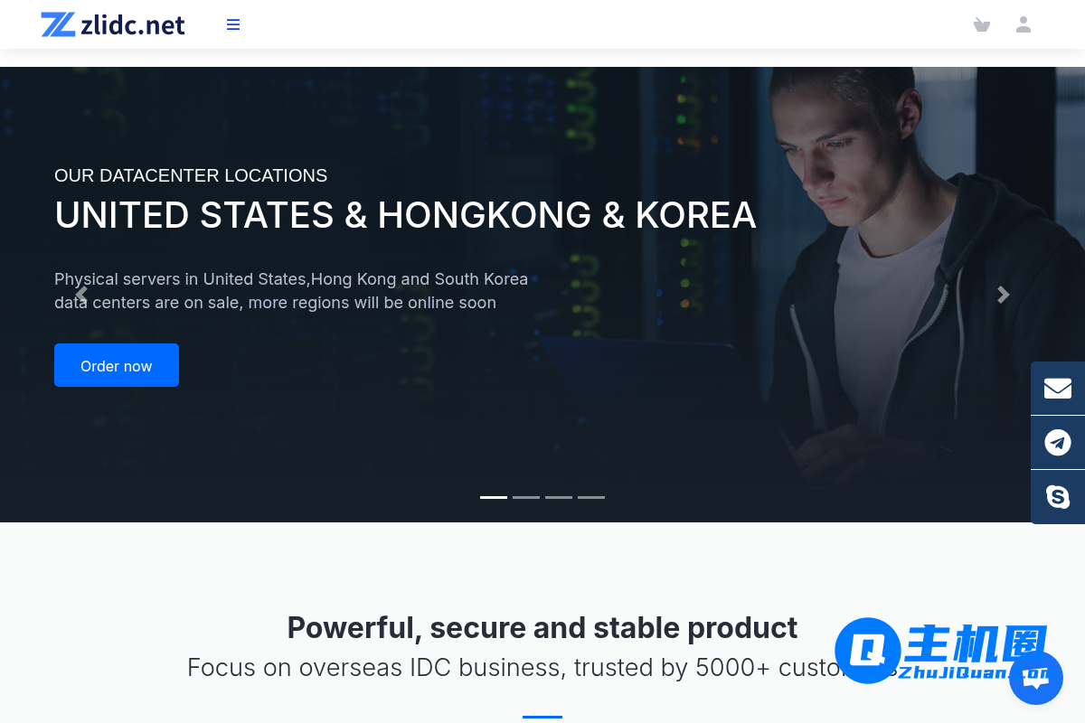 zlidc:香港/韩国/美国VPS低至$13.9/年起,站群服务器$149/月起,可选7个地区机房-主机圈