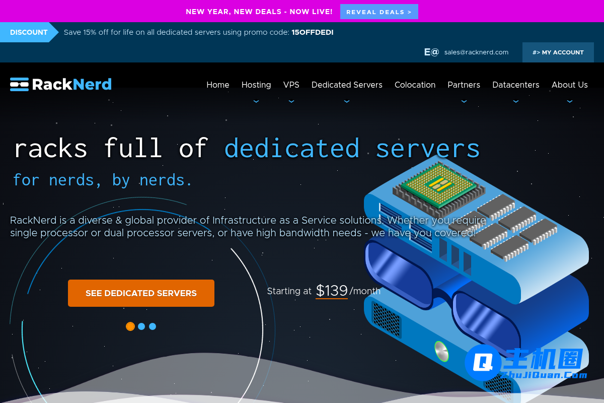 RackNerd:最便宜的美国VPS,$10/年起,Intel/AMD/Windows,支持一键切换IP-主机圈