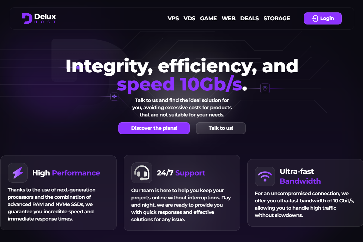 Deluxhost：提供荷兰数据中心VPS，年付价格低至4欧元/年。-主机圈